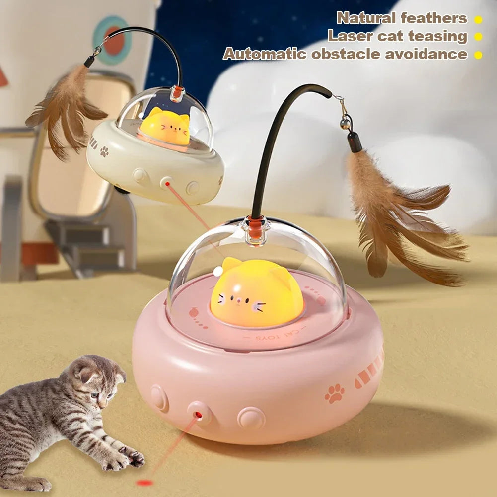 UFO cat toy  The Paw shop automatic-cat-toys-interactive-smart-teasing-pet-led-laser-indoor-cat-toy-accessories-handheld-electronic-cat-toy-for-dog