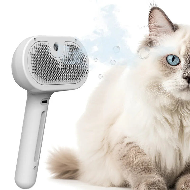 Upgraded Pet Spray Grooming Comb - Steamy Hair Removal & Cleaning Brush for Dogs and Cats Brushes Paws upgraded-steamy-pet-grooming-comb