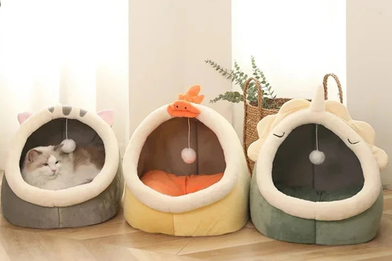 CozyPaw Oasis: The Purrfect Comfort Zone for Cats and Small Dogs Pet Bed Paws cozy-winter-pet-bed-cat-dog-tent