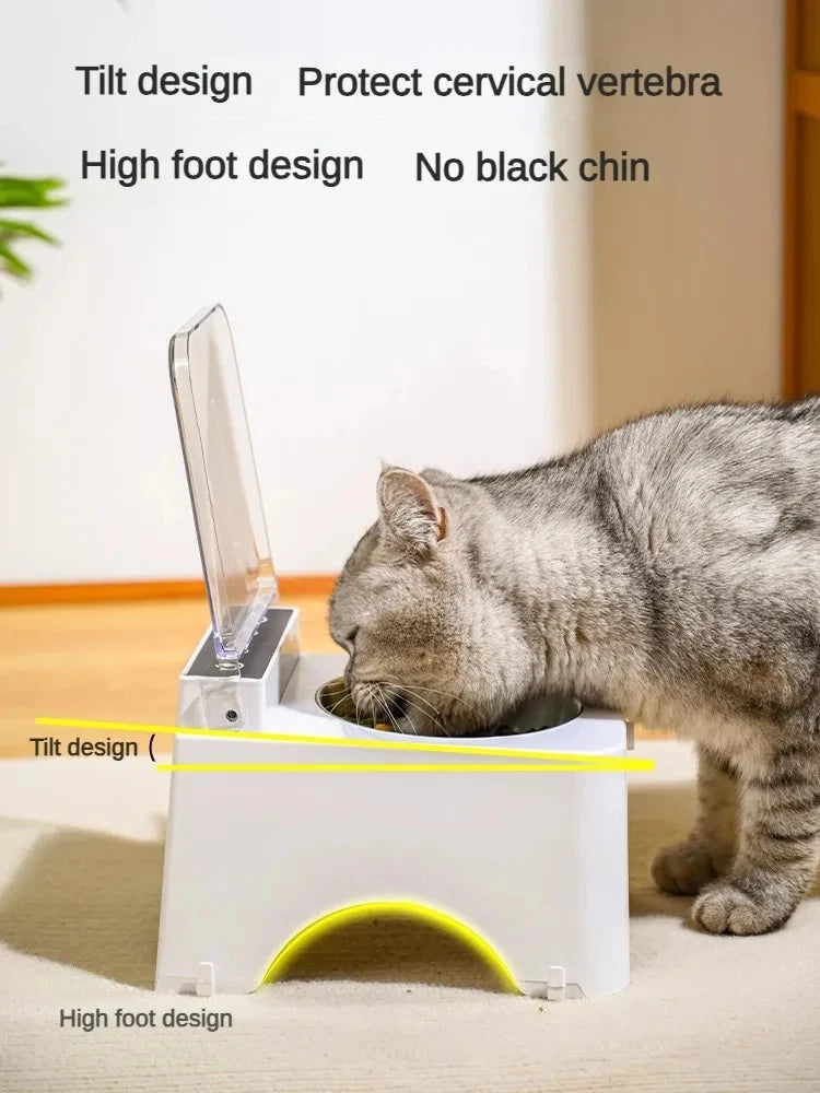 Smart Cat Bowl Pet Feeder Bowl Cat Dog Food Feeder Infrared Sensor Auto Open Cover Smart Feeder Anti-mouse Cat Food Dispenser  Paws smart-cat-bowl-pet-feeder-bowl-cat-dog-food-feeder-infrared-sensor-auto-open-cover-smart-feeder-anti-mouse-cat-food-dispenser