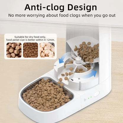 ROJECO Automatic Cat Feeder Pet Smart WiFi Cat Food Kibble Dispenser Remote Control Auto Feeder For Cat Dog Dry Food Accessories  Rojeco rojeco-automatic-cat-feeder-pet-smart-wifi-cat-food-kibble-dispenser-remote-control-auto-feeder-for-cat-dog-dry-food-accessories