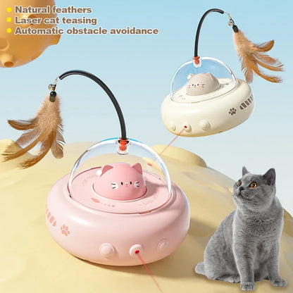 UFO cat toy  The Paw shop automatic-cat-toys-interactive-smart-teasing-pet-led-laser-indoor-cat-toy-accessories-handheld-electronic-cat-toy-for-dog