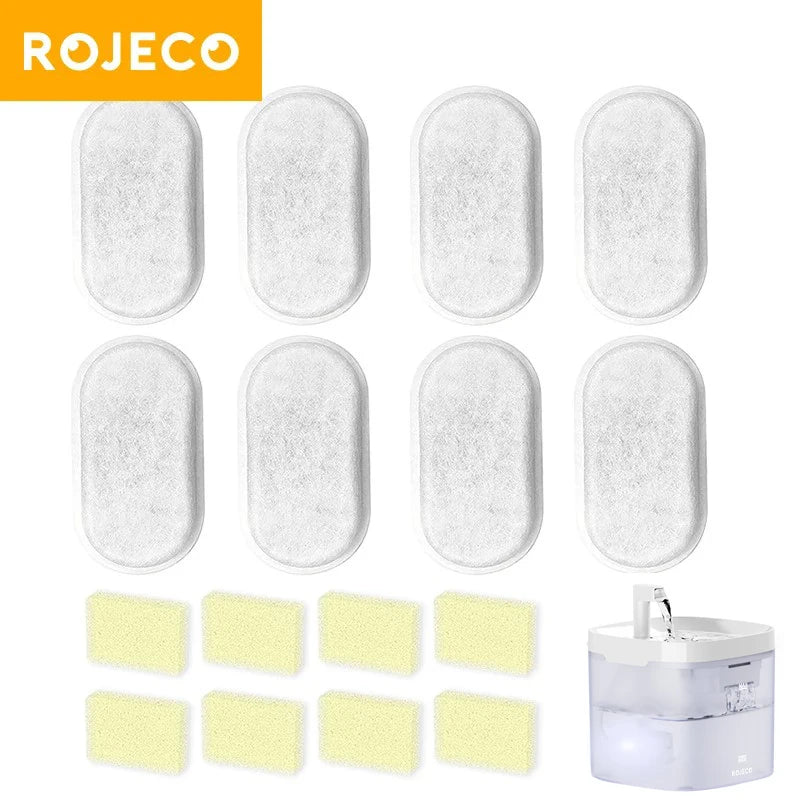 ROJECO Water Fountain Replaceable Filter Only for Transparent Cat Water Fountain for Cats Drinkers Pet Dog Water Purifier Filter  Rojeco rojeco-water-fountain-replaceable-filter-only-for-transparent-cat-water-fountain-for-cats-drinkers-pet-dog-water-purifier-filter