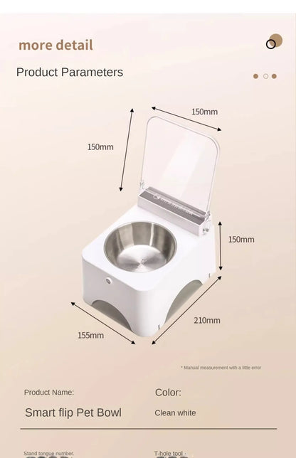 Smart Cat Bowl Pet Feeder Bowl Cat Dog Food Feeder Infrared Sensor Auto Open Cover Smart Feeder Anti-mouse Cat Food Dispenser  Paws smart-cat-bowl-pet-feeder-bowl-cat-dog-food-feeder-infrared-sensor-auto-open-cover-smart-feeder-anti-mouse-cat-food-dispenser