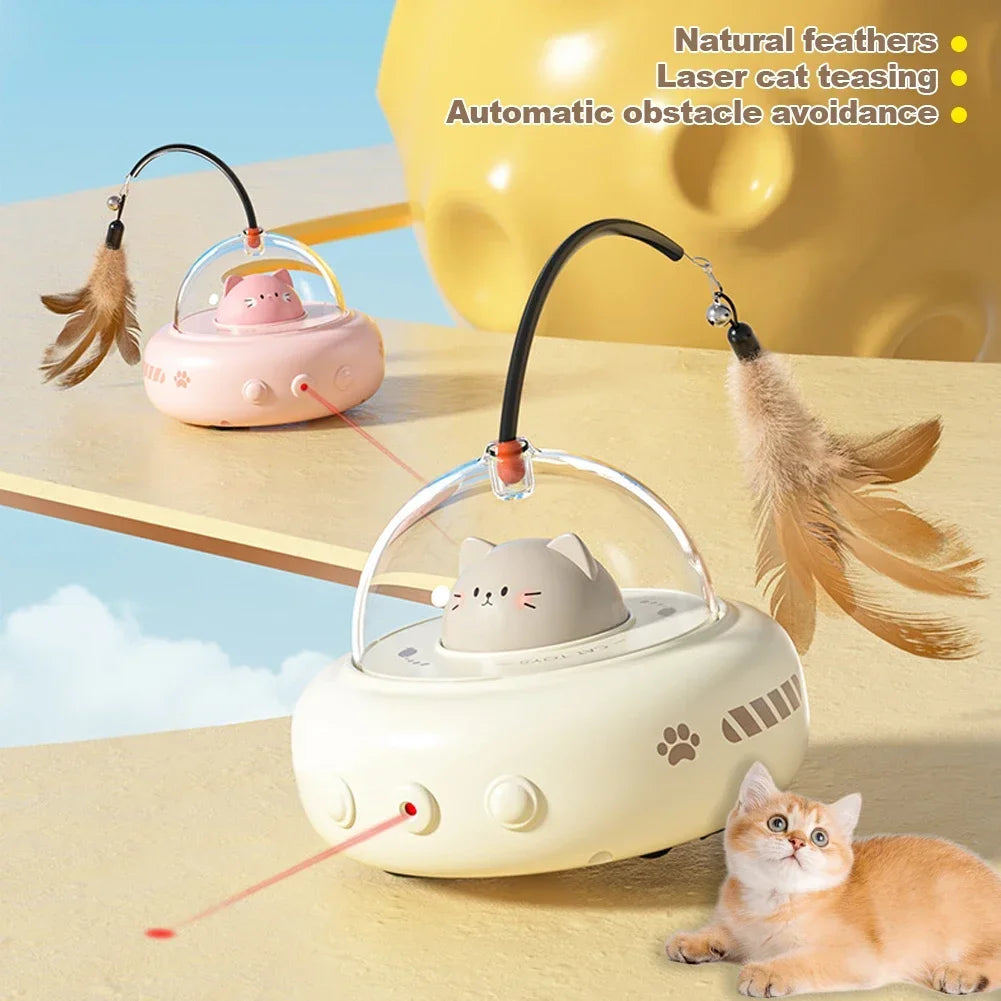 UFO cat toy  The Paw shop automatic-cat-toys-interactive-smart-teasing-pet-led-laser-indoor-cat-toy-accessories-handheld-electronic-cat-toy-for-dog