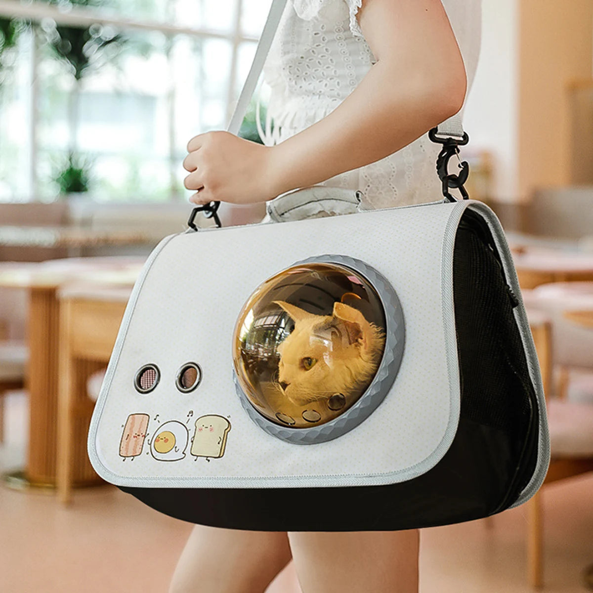 Cat Backpack Carrier - Space Pod Design for Safe & Stylish Travel Cat carriers Paws space-pod-cat-backpack-carrier